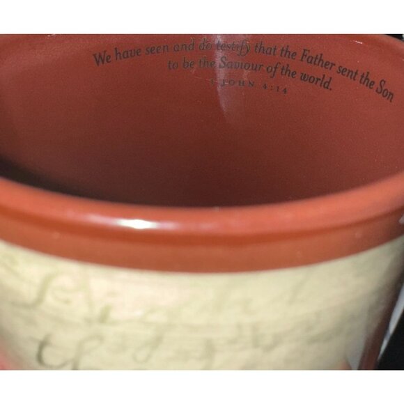 Vintage Dayspring Love Themed Ceramic Coffee Mug Inspirational Scripture Design - Picture 3 of 6
